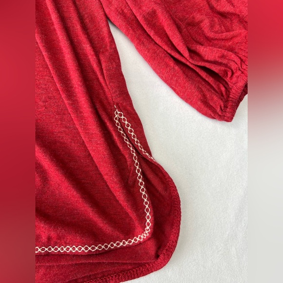 Max Studio Embroidered Long Sleeve Top NWT - XSmall XS - Picture 2 of 5